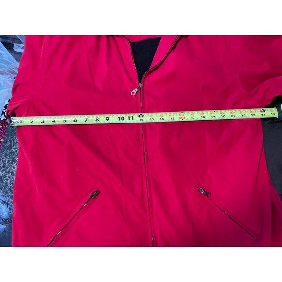 Preston & York Red Fleece Lined Full Zip Jacket Sz L - Picture 5 of 9